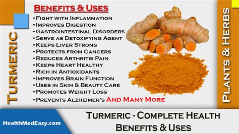 Turmeric Health Benefits Uses Complete Guide HealthMedEasy Com