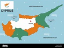 cyprus map atlas map of the world political illustration flag country ...