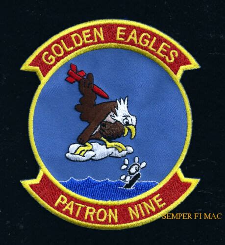 Militaria Vp 9 Patron Golden Eagles Patch Us Navy Vet Pin Up P 3