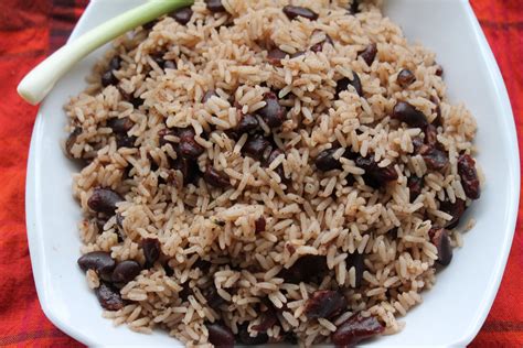 Jamaican Rice And Peas Made With Red Peas And Of Course Fresh Coconut Milk Jamaican Recipes