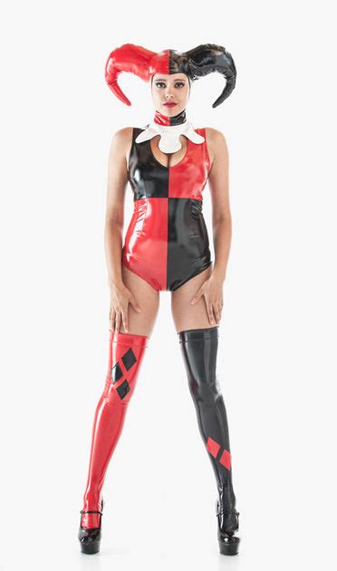 artifice products harley quinn v neck jumpsuit artifice clothing