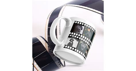 Photo Collage Film Strip Personalized Diy Custom Giant Coffee Mug Zazzle