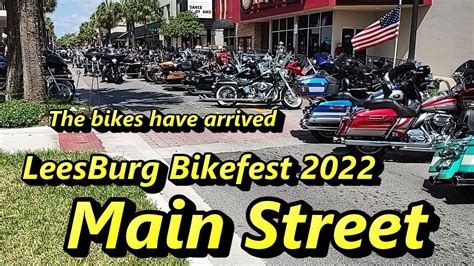 Leesburg Bikefest 2022 Main Street Activity Youtube
