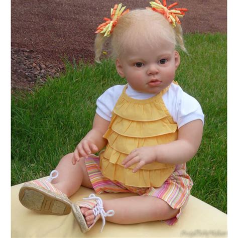 Reborn Kits Blank Soft Vinyl Head Full Limbs For 28 Lifelike Toddler