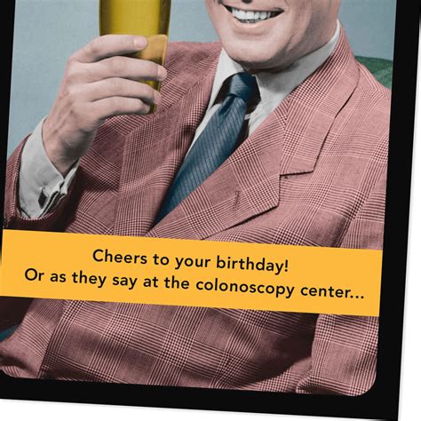 Bottoms Up Colonoscopy Joke Funny Birthday Card Greeting Cards Hallmark