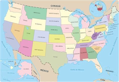 Mapas Del Mundo Mapa Politico United States Images