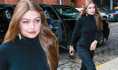Gigi Hadid Cuts A Chic Figure In Bodysuit And Trousers While Stepping Out In New York City