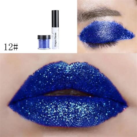 Luminous Lip Gloss Deep Blue Luxury Lips Makeup 5g5ml Waterproof