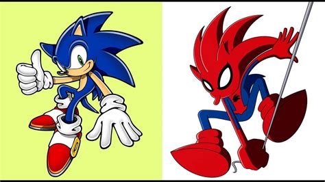 Sonic Characters As Superheroes Youtube
