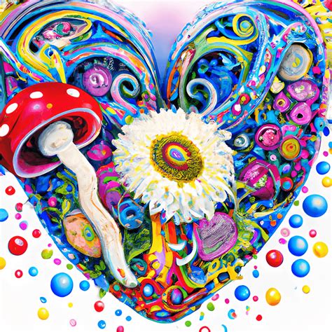 Psychedelic Heart · Creative Fabrica