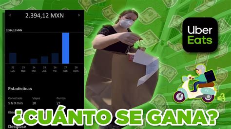 ¿cuÁnto Se Gana En Uber Eats 🤑💰 Fin De Semana Con DesafÍo 🍟🍕 Youtube