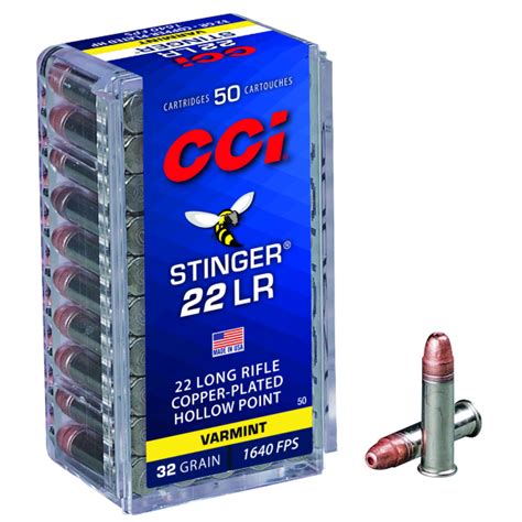 Murdochs Cci Stinger 22 Lr 32 Grain Cphp Ammo 50 Rounds