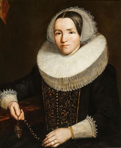 Lot Northern European School 17th Century Portrait Of A Woman Wearing A Ruff And Holding A