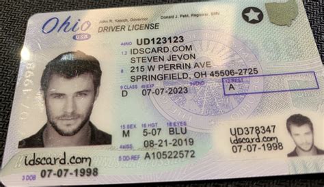 The initial card is issued free of charge. Ohio Fake ID Driver License OH Scannable ID Card | IDscard.com