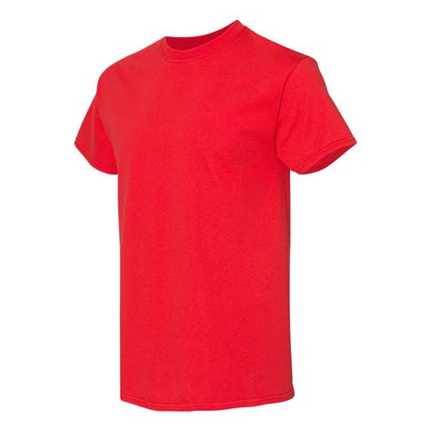 Gildan Heavy Cotton™ T Shirt Red Detail Clothing Tt