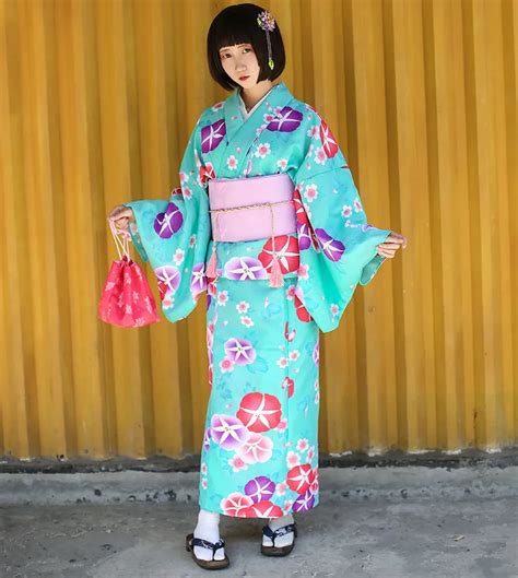 Japanese Traditional Cotton Cosplay Kimono Kawaii Japan Yukata Kimono Women Flowers Kimono