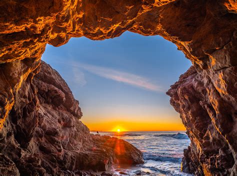 Malibu Sea Cave Sunset California Beach Fine Art Landscape Flickr