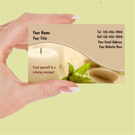 Massage Business Card Zazzle