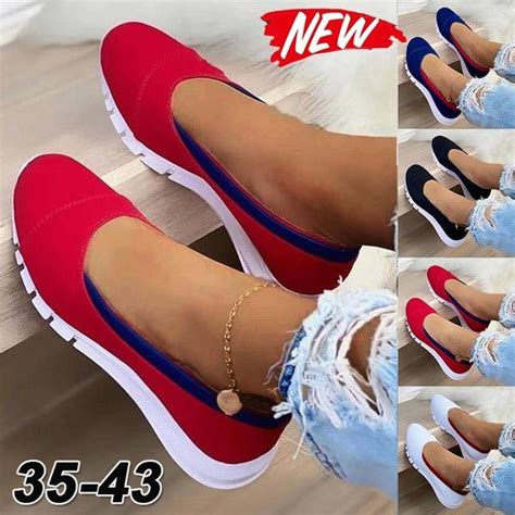 💰kjøp Summer New Fashion Womens Casual Single Shoes Slip On Loafers