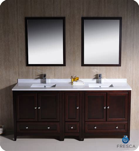 Check spelling or type a new query. 72" Mahogany Traditional Double Bathroom Vanity with Top ...