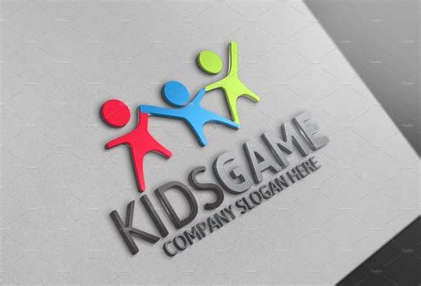 Kids Game Logo Branding And Logo Templates ~ Creative Market
