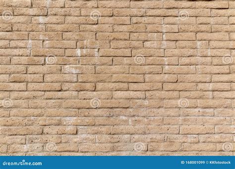 Tan Brick Wall Stock Image Image Of Resource Texture 168001099