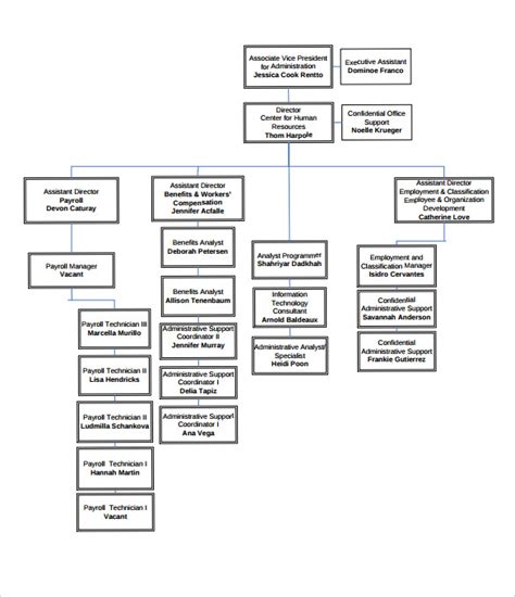 57 Printable Human Resources Organizational Chart Forms And Templates