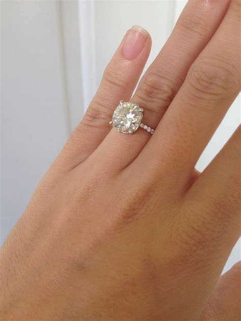 Mm Forever Brilliant Cushion Moissanite Cheap Engagement Rings Engagement Rings Dream Ring