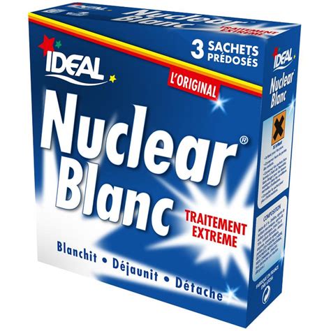 Blanchisseur Nuclear Blanc Traitement Extrême 3 Sachets De 50 G