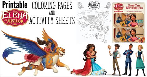 Gambar Elena Avalor Coloring Pages Activity Sheets Princess Di Rebanas