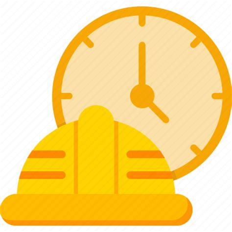 Working Hours Time Clockhelmat Icon Download On Iconfinder