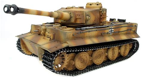 Taigen Hand Painted Rc Tank Full Metal Upgrade Version Tiger Camo Rtr 2