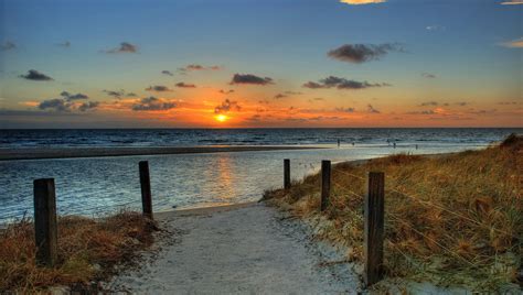 Ocean Sea Beach Sky Landscape Sunrise Sand