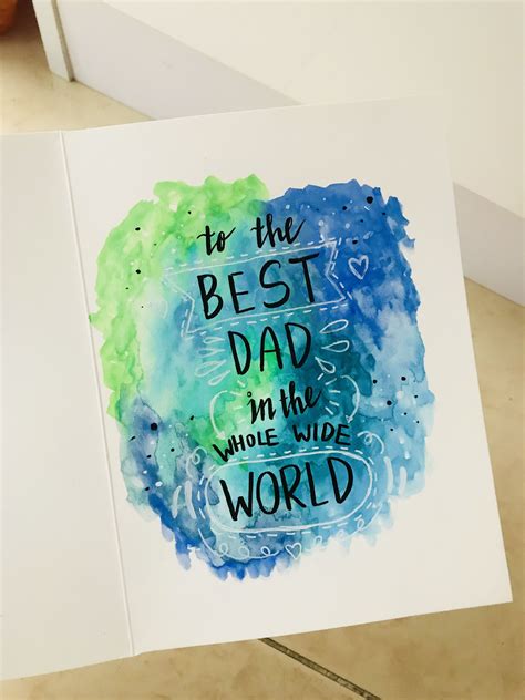 Design your very own printable & online happy birthday cards. Watercolor birthday card for dads💕💕 | Dad birthday card ...