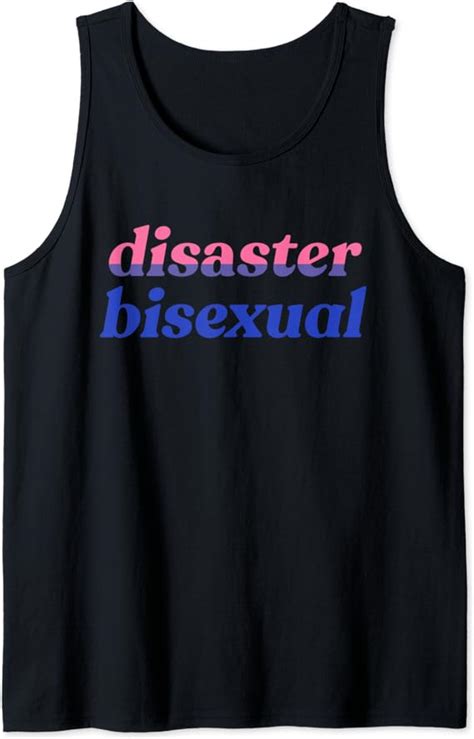 Amazon Com Disaster Bisexual Funny Lgbtqia Bi Pride Flag Meme Tank Top