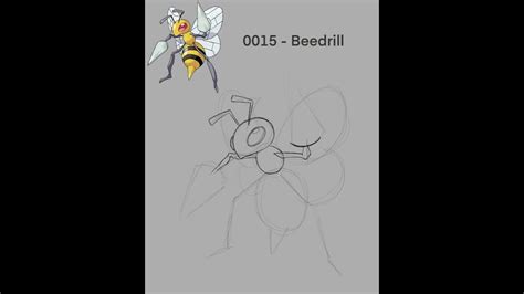 How To Draw Pokémon 0015 Beedrill Drawing Timelapse Digital Art