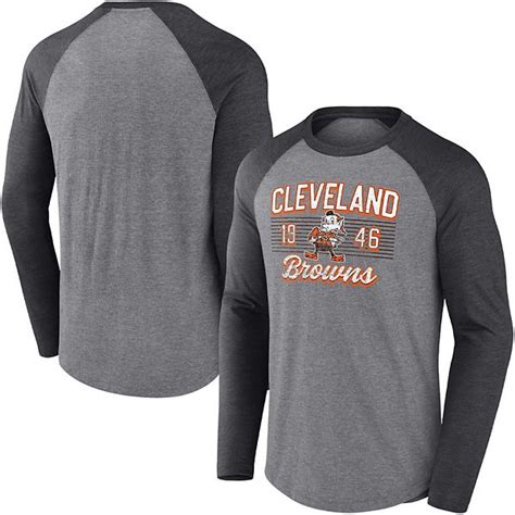 Mens Fanatics Branded Heathered Grayheathered Charcoal Cleveland Browns Weekend Casual Tri