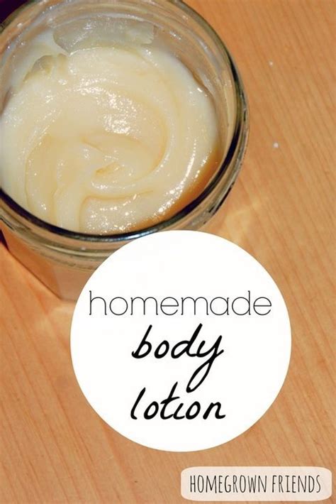 Homemade Body Lotion Homegrown Friends