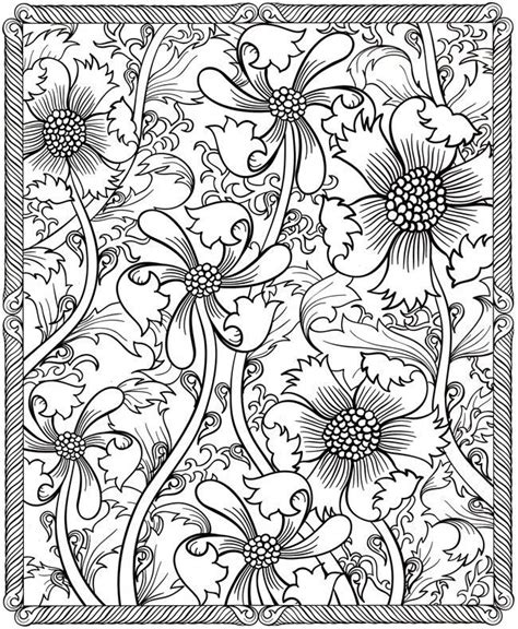 Cool Flower Coloring Pages For Adults Coloring Home