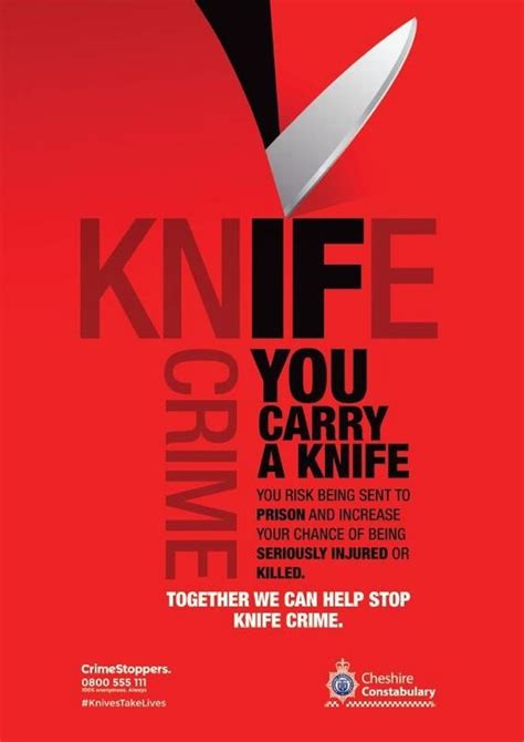 Cheshire Police Join Campaign To Reduce Devastating Impact Of Knife