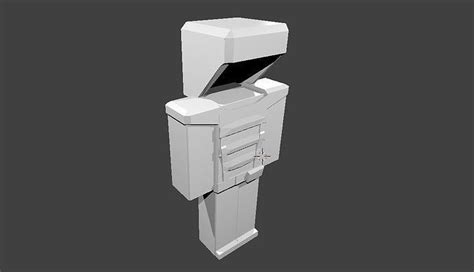 3d Model Armor For Minecraft Bulat Vr Ar Low Poly Cgtrader