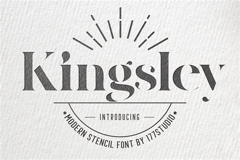 Kingsley Font 177studio Fontspace