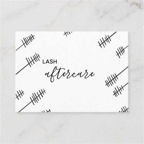 Prolong lash's 3 step after card cards is the tool you need to help explain the importance of aftercare to your clients. Lash Aftercare Card | Zazzle.ca