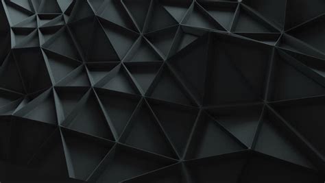 Abstract Dark 3d Rendered Geometric Background With Spikes