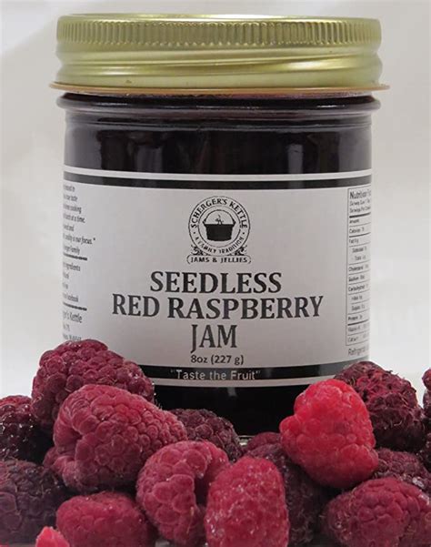Red Raspberry Seedless Jam 8 Oz Jams And Preserves