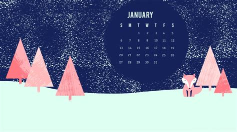 🔥 Download January Hd Calendar Wallpaper By Danielschneider January