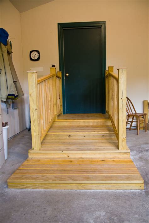 Garage Platform Stairs Garage Stairs With Railings Smart Accessible