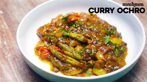Delicious Curry Ochro Okra Recipe Youtube
