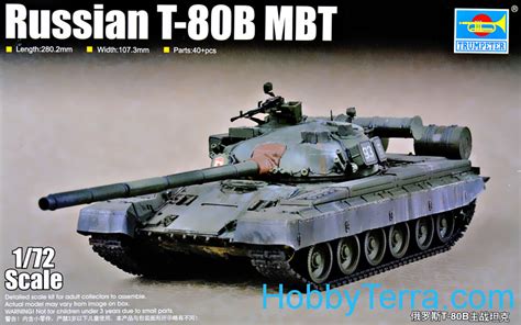 Soviet T 80b Main Battle Tank Trumpeter 07144