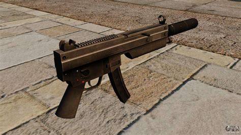 The Mp5 Submachine Gun With Silencer For Gta 4
